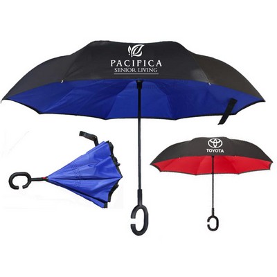 Reverse Open/close or 2 sided Umbrella